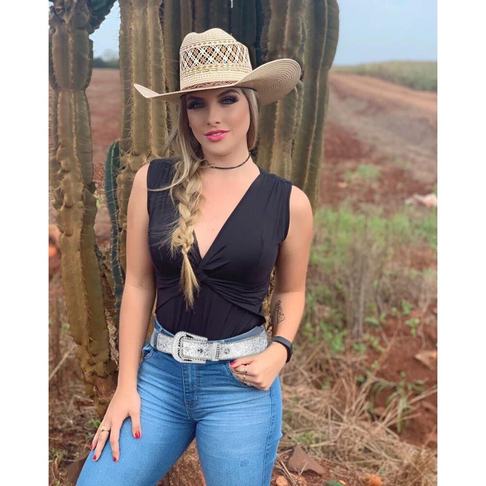 4782 Rhinestone Belt For Women Men, Western Cowgirl Cowboy Bling Studded - Picture 6 of 9